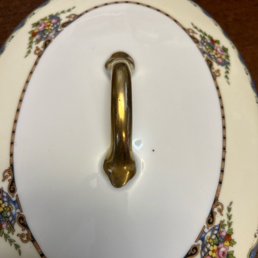 Antique Replacement China 1920s Noritake Round Covered Vegetable Bowl in Mariana - Picture 10 of 12